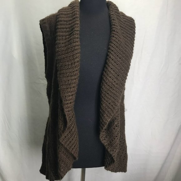 a.n.a. New Approach Brown Sweater Vest Size Large - Picture 1 of 4
